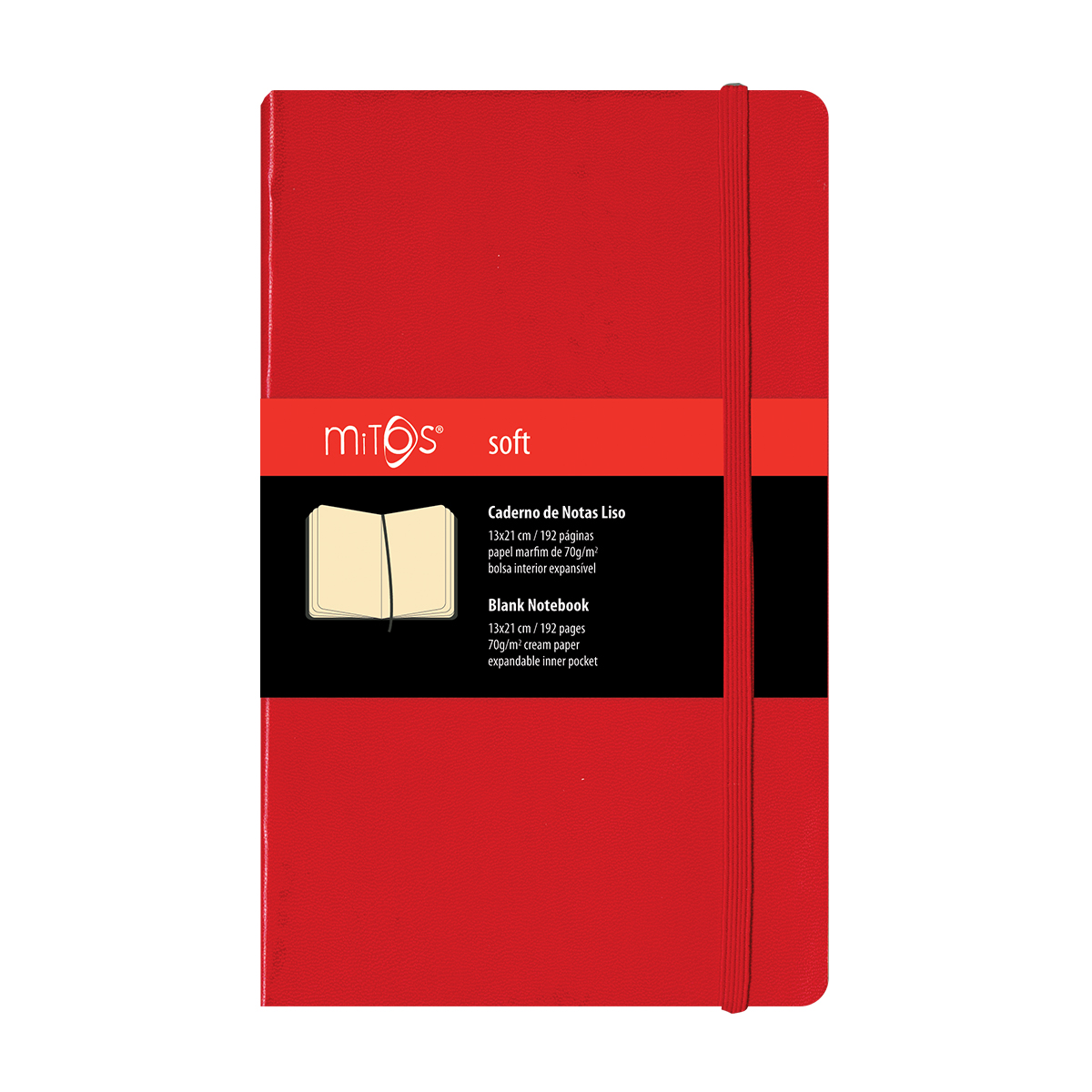 MITOS® SOFT-Caderno Notas Liso(13x21cm)192pg